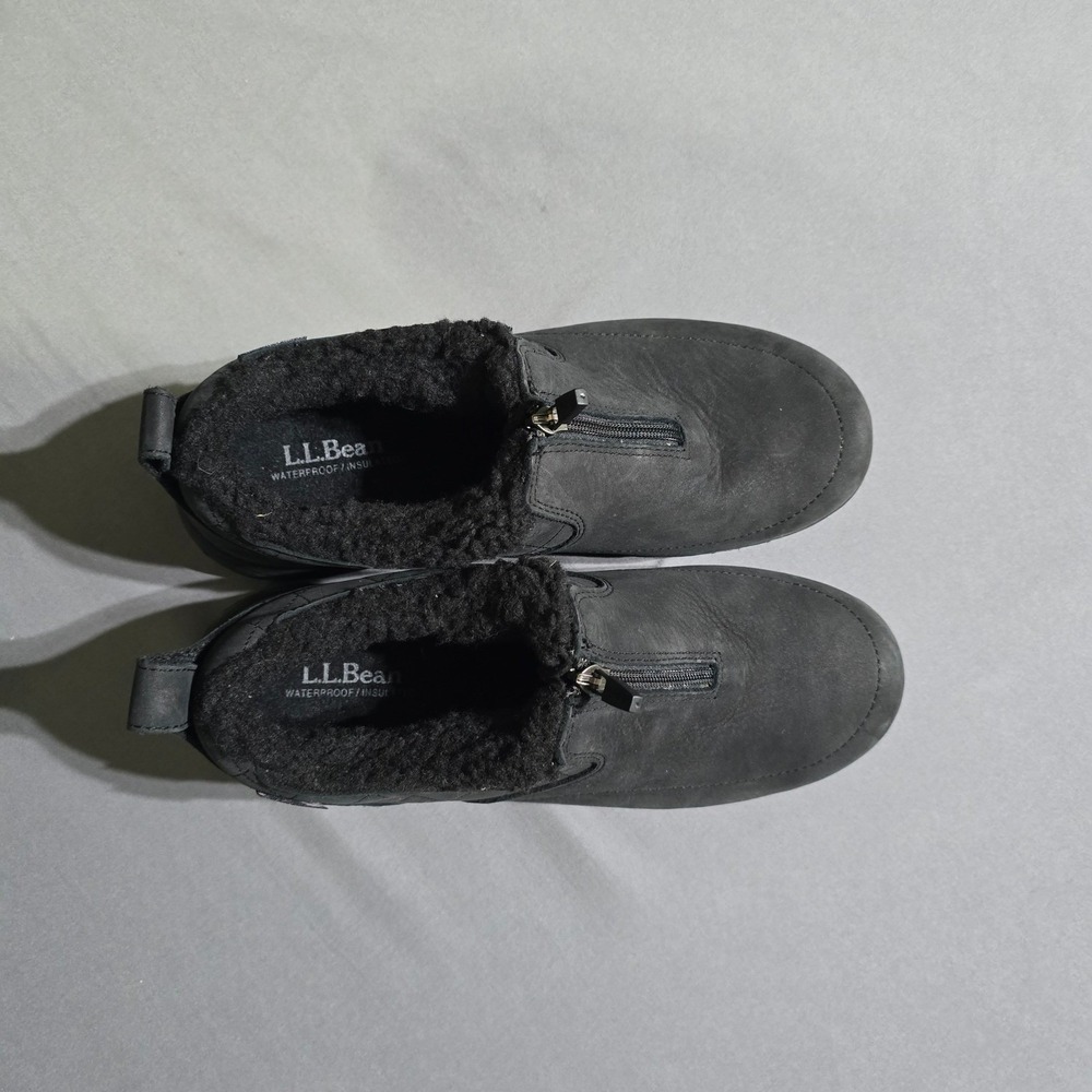 LL Bean bethel Shoes Womens 11 Black Waterproof PrimaLoft Insulated Zip